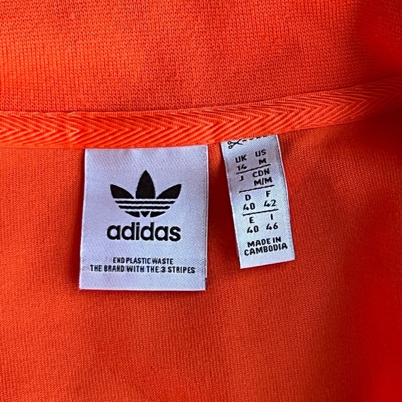 Adidas Adicolor Neuclassics Track Jacket in Orange - Picture 8 of 8